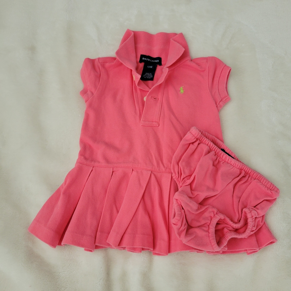 Ralph Lauren Pink Polo Dress Classic Preppy Style